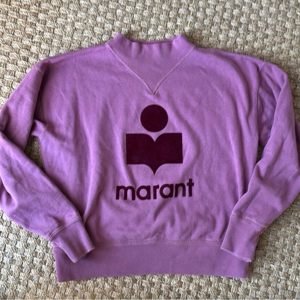 Isabel Marant Moby Sweatshirt in Raspberry - Picture 3 of 7
